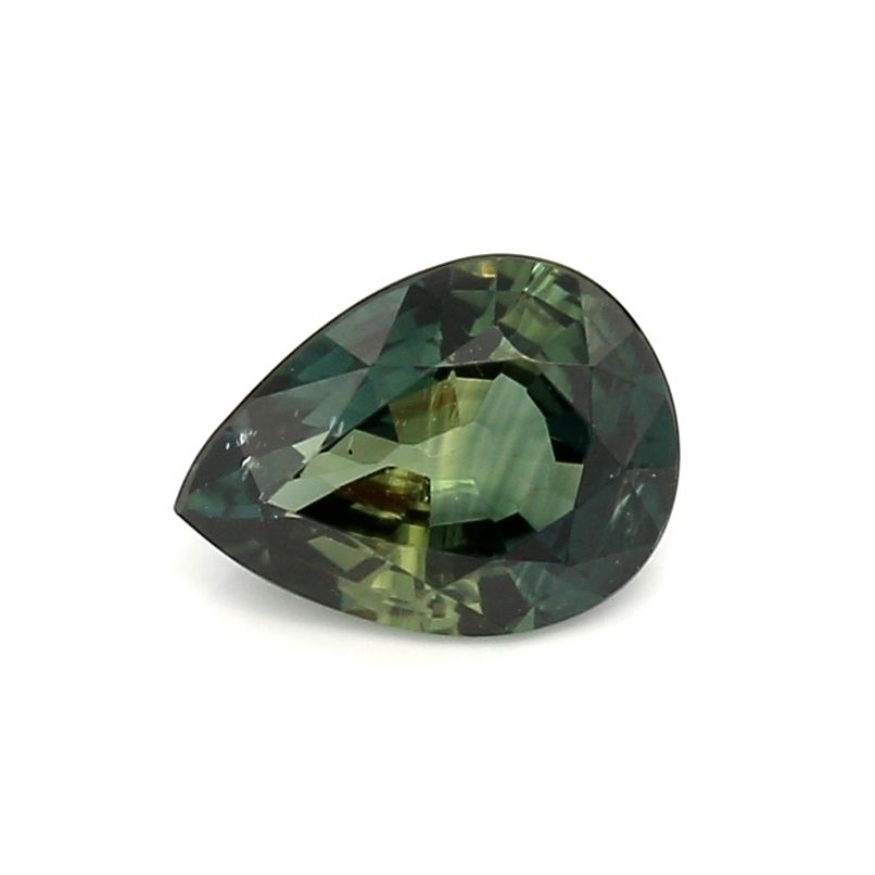 SAPPHIRE FACETED 1.39ct TEAL TEAL SI AUSTRALIA HEATED