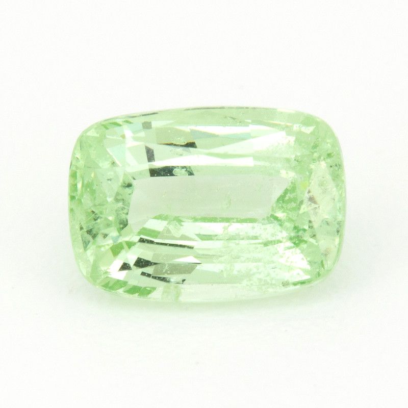 Granat 1,24 ct, zielony, szlif cushion