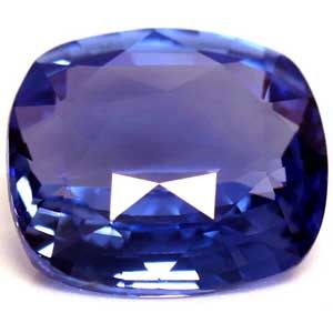 Szafir 1,02 ct, niebieski, szlif cushion