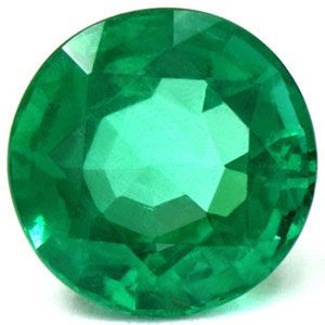 Szmaragd 1,15 ct, zielony, szlif okrągły