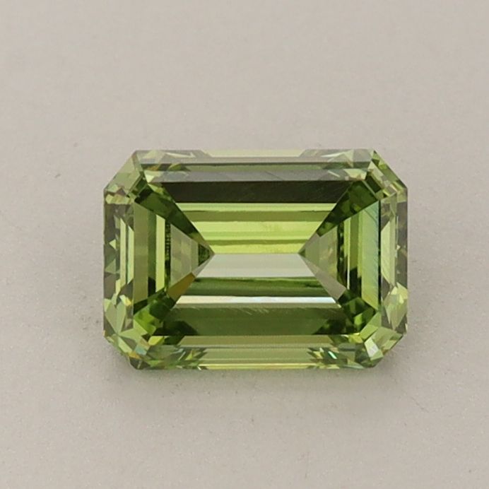 0.71 CT Fancy Vivid Green EMERALD