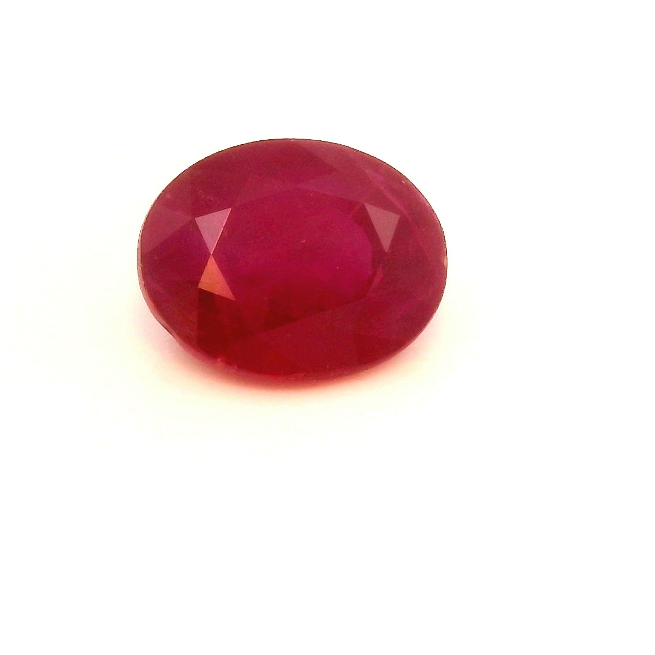 Rubin 1,11 ct, czerwony, szlif owalny