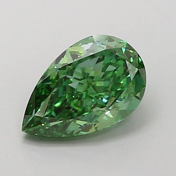 1.04 CT Fancy Vivid Green PEAR
