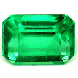 Szmaragd 1,61 ct, zielony, szlif szmaragdowy
