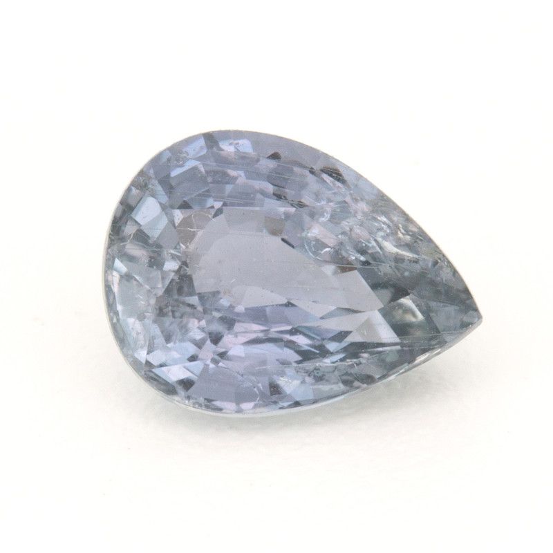 Szafir 1,44 ct, purpurowy, szlif gruszka