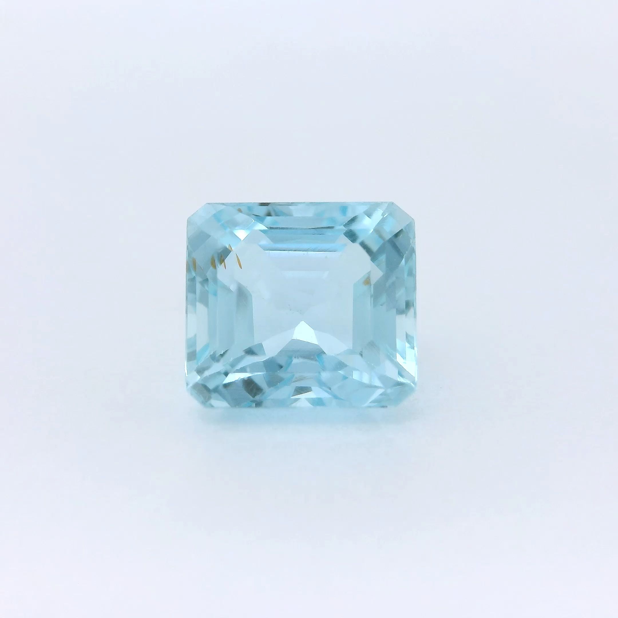 AQUAMARINE FACETED 3.08ct BLUE Intense Blue EC INDIA NONE