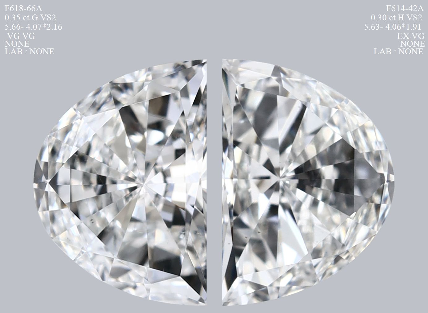 Prírodný diamant half moon,...