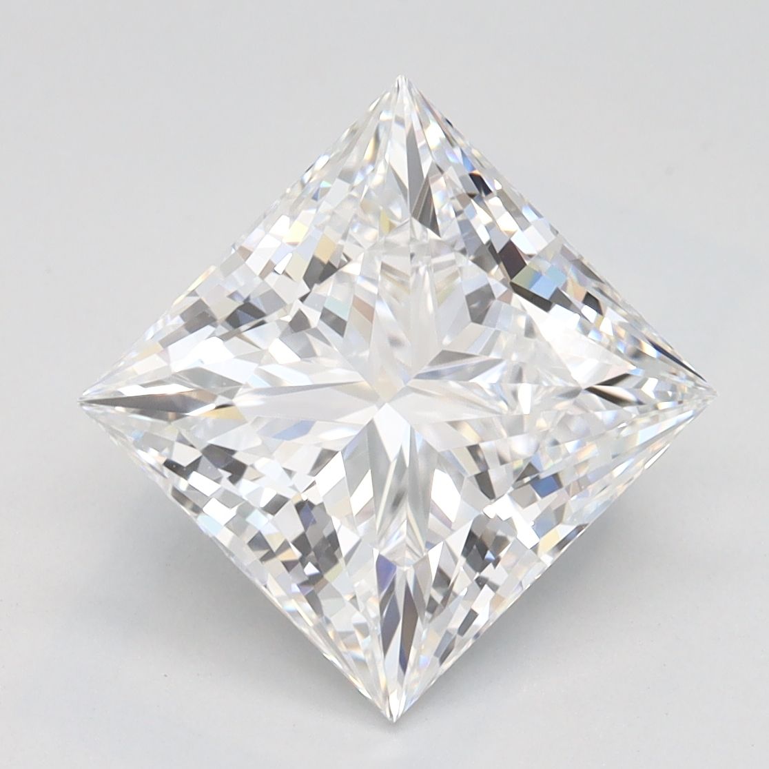 Diamant Princesse 3.08 ct - Couleur D - Pureté VVS1