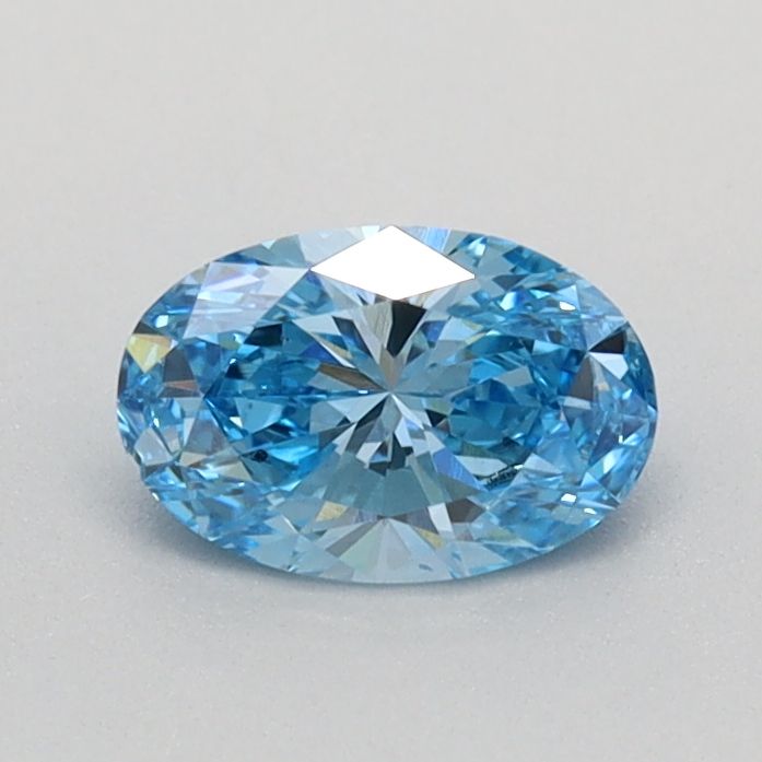 0.43 CT Fancy Vivid Blue OVAL