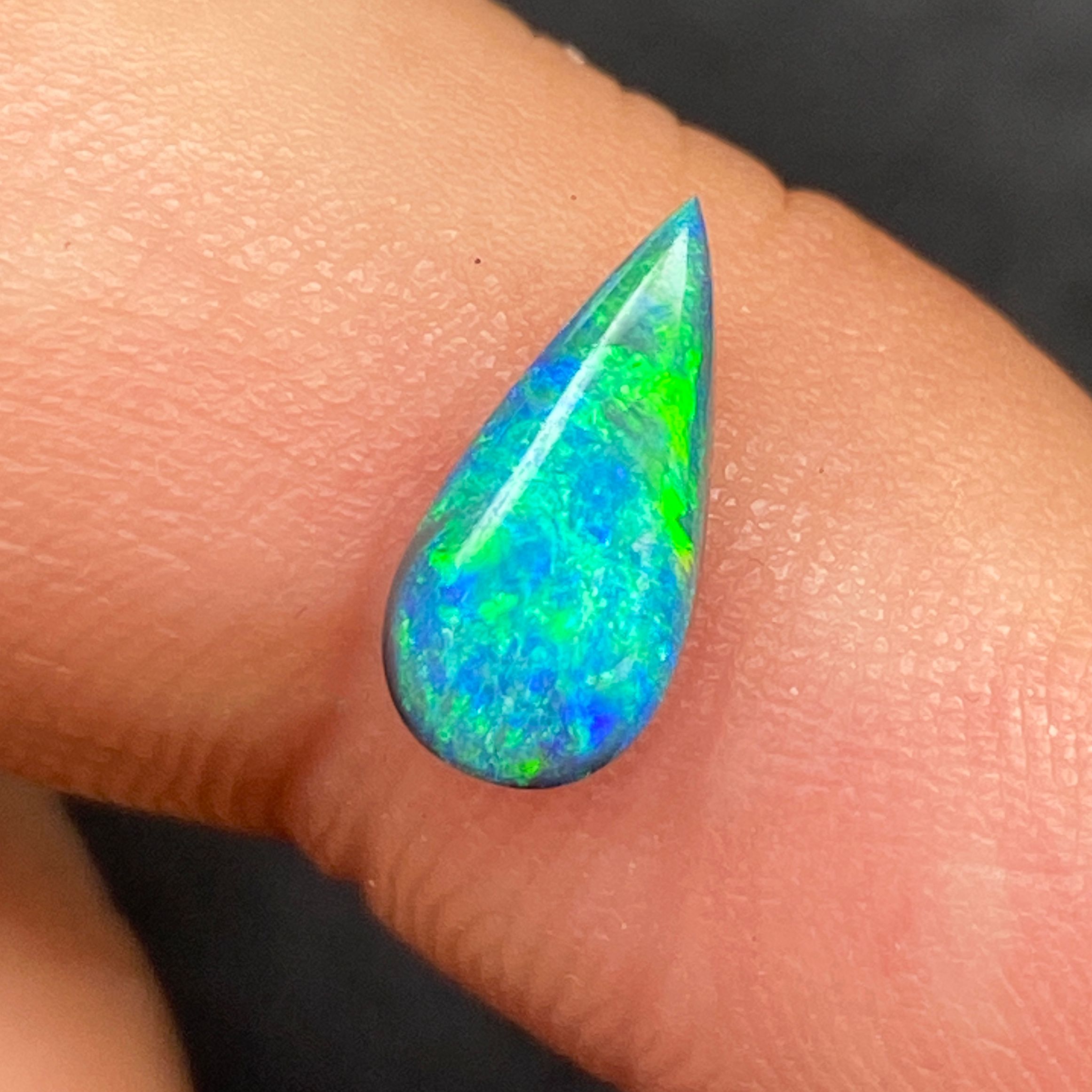 OPAL FACETED 1.05ct BLACK Black EC AUSTRALIA NONE