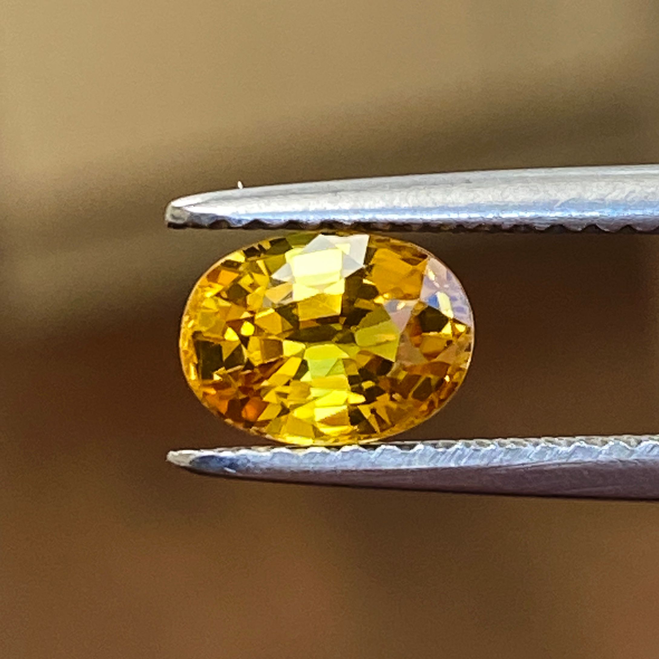 SAPPHIRE FACETED 1.2ct YELLOW Yellow EC SRILANKA HEATED
