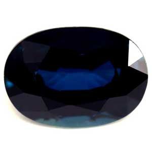 SAPPHIRE FACETED 1.18ct BLUE Deep Blue EC MADAGASCAR HEATED