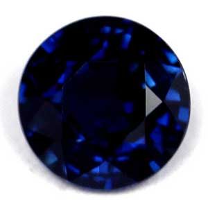 SAPPHIRE FACETED 0.94ct BLUE Deep Blue EC MADAGASCAR HEATED
