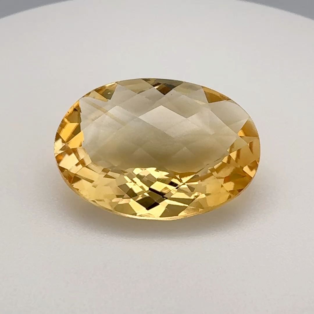Cytryn 10,00 ct, pomarańczowy, szlif owalny
