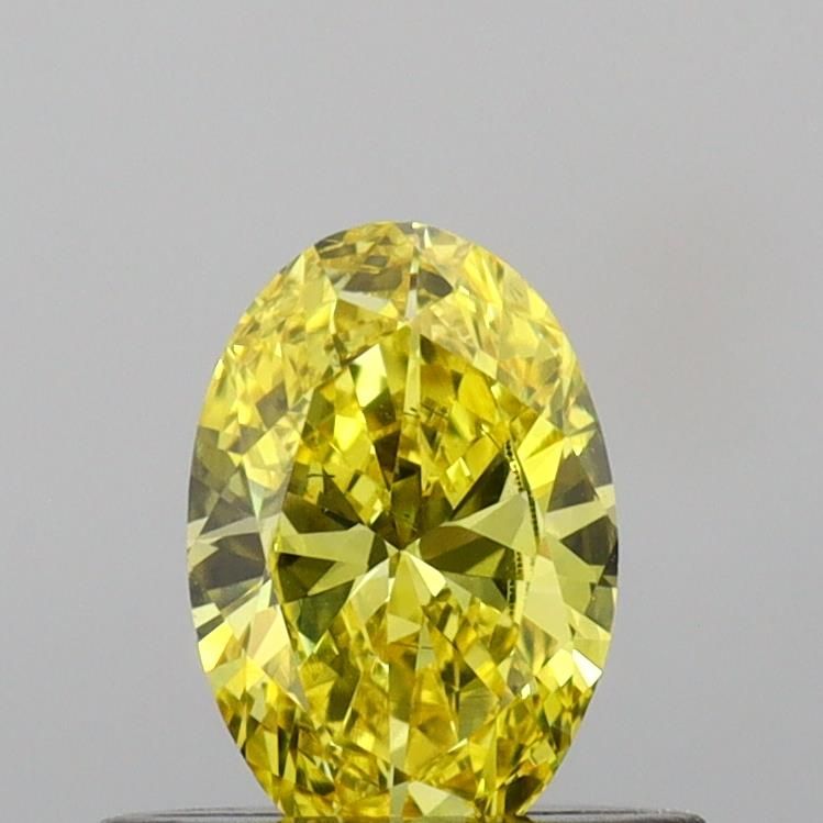 0.44 CT Fancy Vivid Yellow OVAL