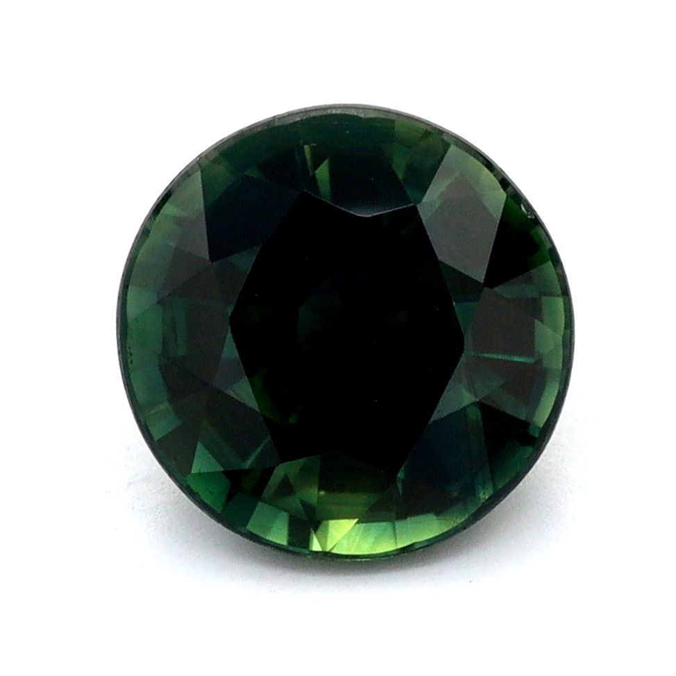 Szafir 1,30 ct, morski, szlif okrągły