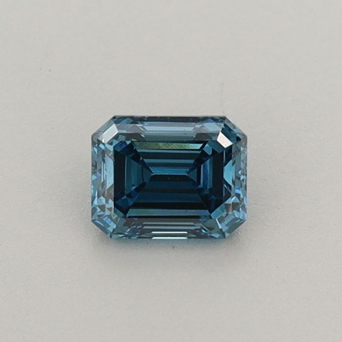 0.39 CT Fancy Intense Blue EMERALD