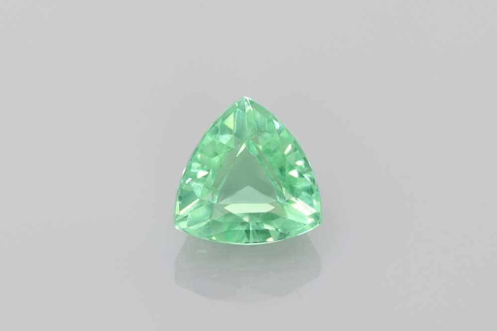 Turmalin 1,55 ct, zielony, szlif trilliant