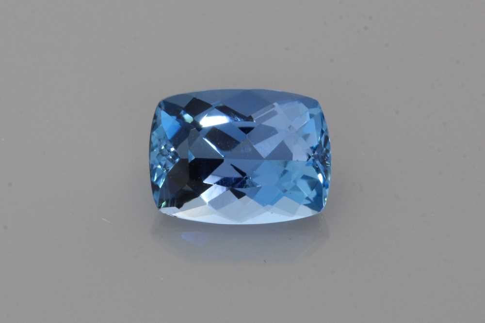 AQUAMARINE FACETED 1.33ct BLUE Vivid BLUE SI MOZAMBIQUE NONE