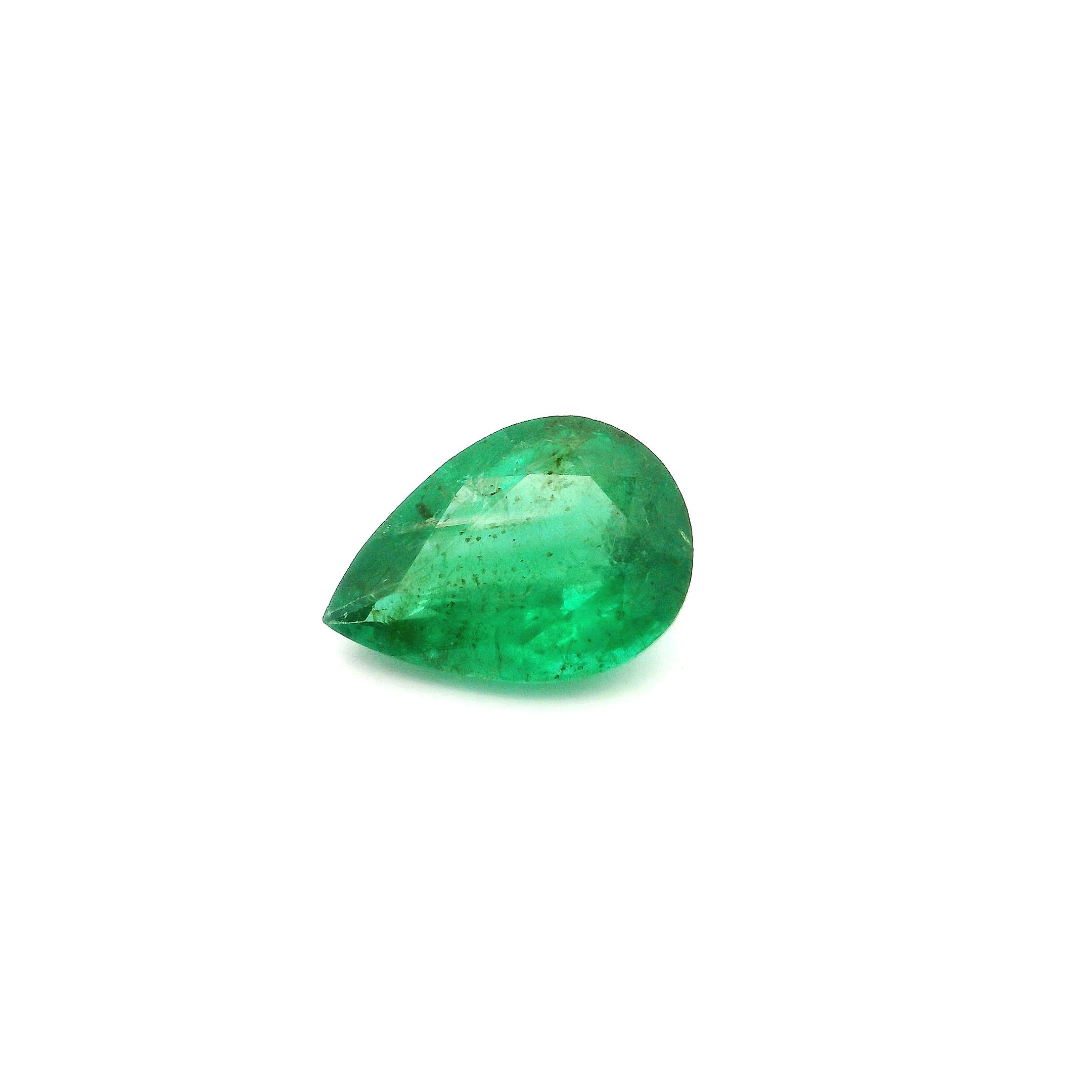 1.75 ct Pear Emerald