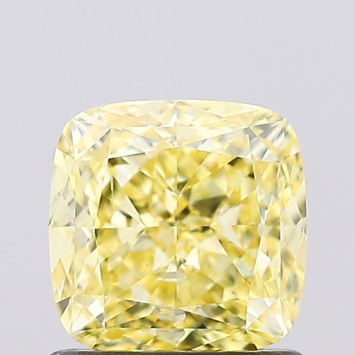 1.01 CT Fancy Vivid Yellow CUSHION MODIFIED