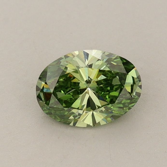 0.5 CT Fancy Vivid Green OVAL