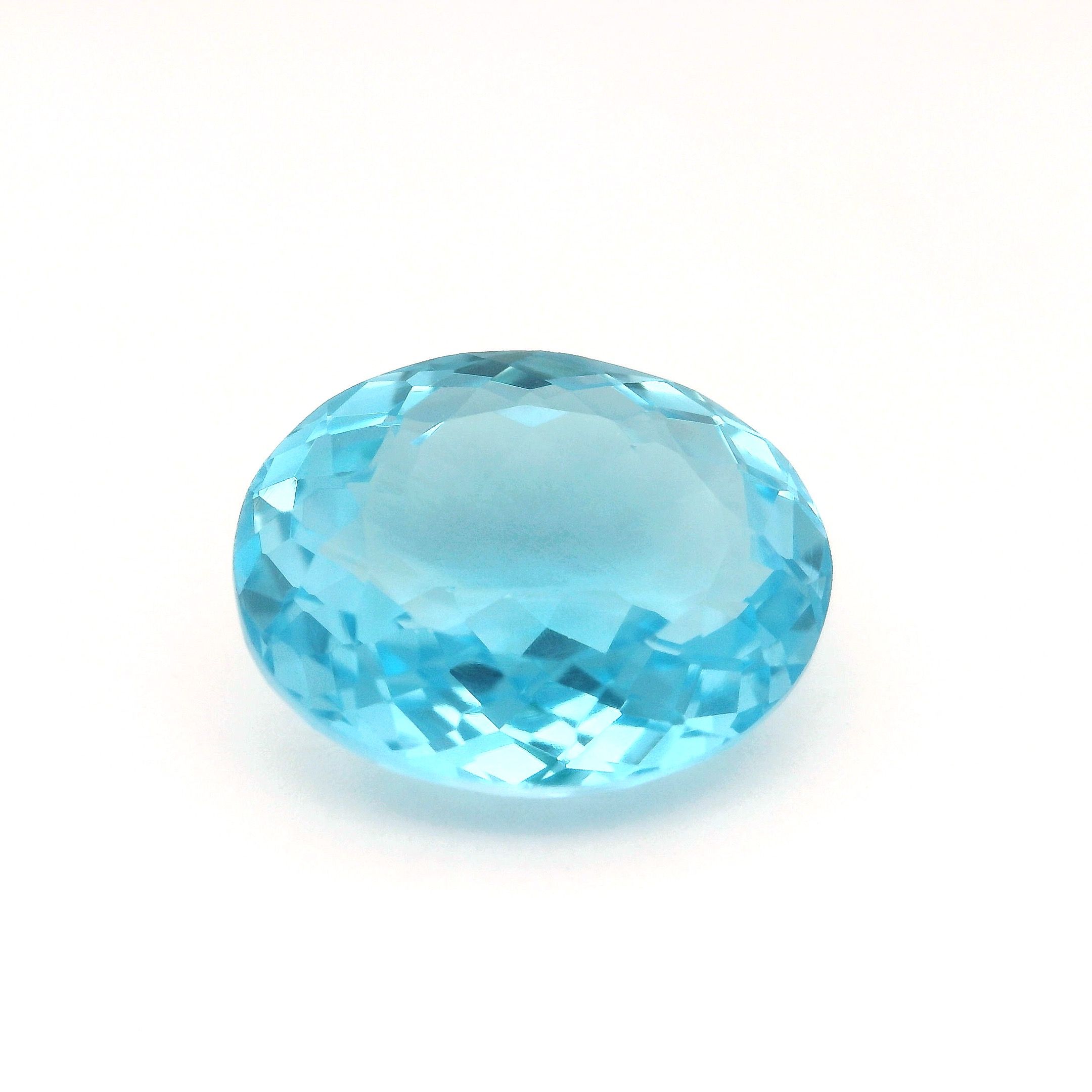 TOPAZ FACETED 8.76ct BLUE Medium intense EC REST_OF_AFRICA HEATED