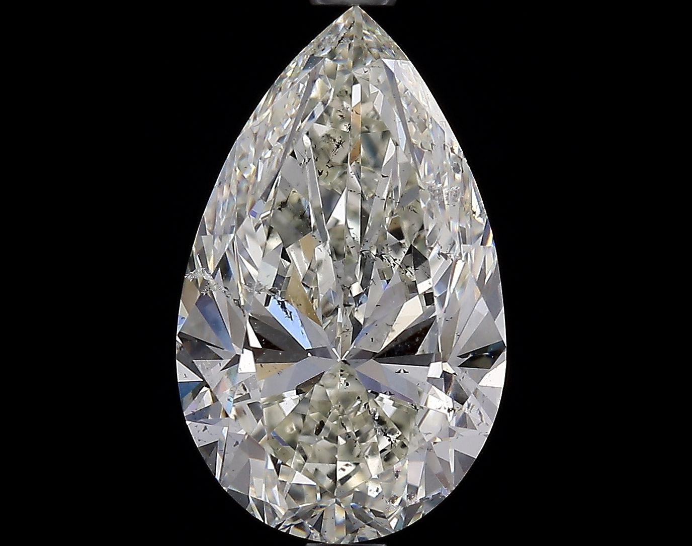 Diamant Poire 3.52 ct - Couleur K - Pureté SI2