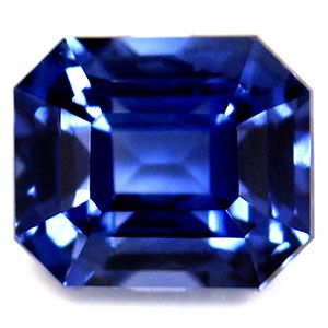 Szafir 1,21 ct, niebieski, szlif szmaragdowy