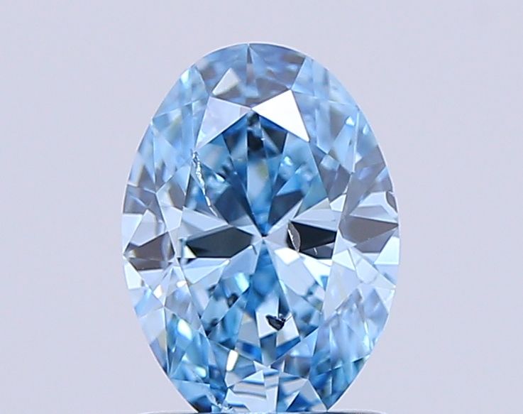 1.03 CT Fancy Vivid Blue OVAL