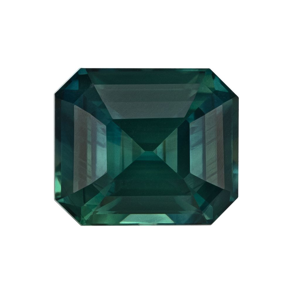 SAPPHIRE FACETED 2.54ct TEAL SI MADAGASCAR HEATED