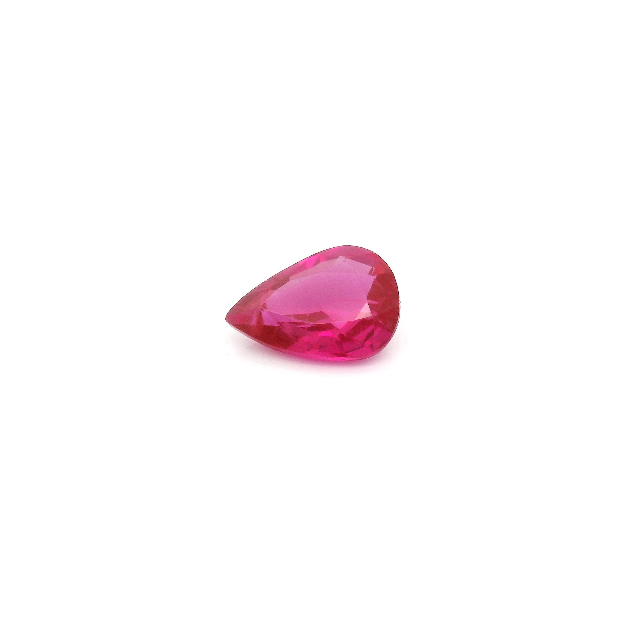 RUBY FACETED 0.7ct RED Medium Intense SI MOZAMBIQUE HEATED
