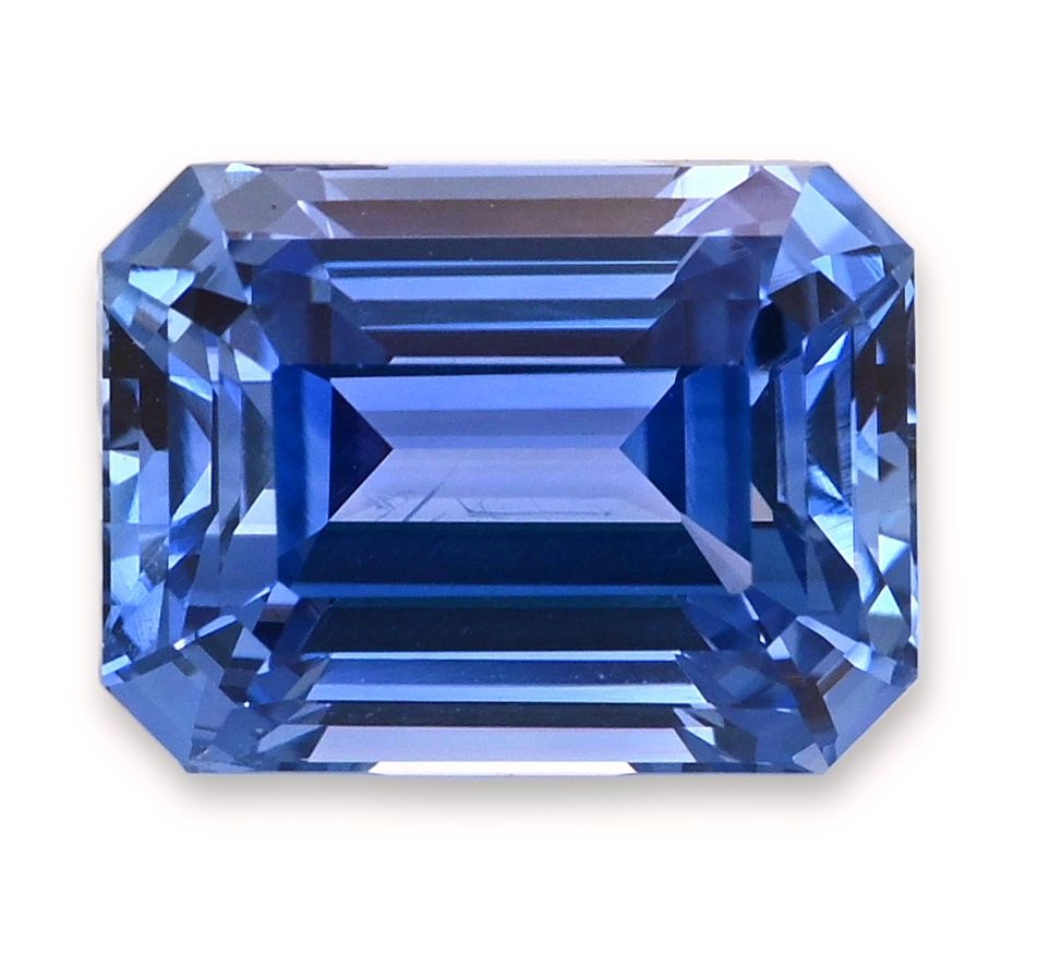 Szafir 4,53 ct, niebieski, szlif szmaragdowy