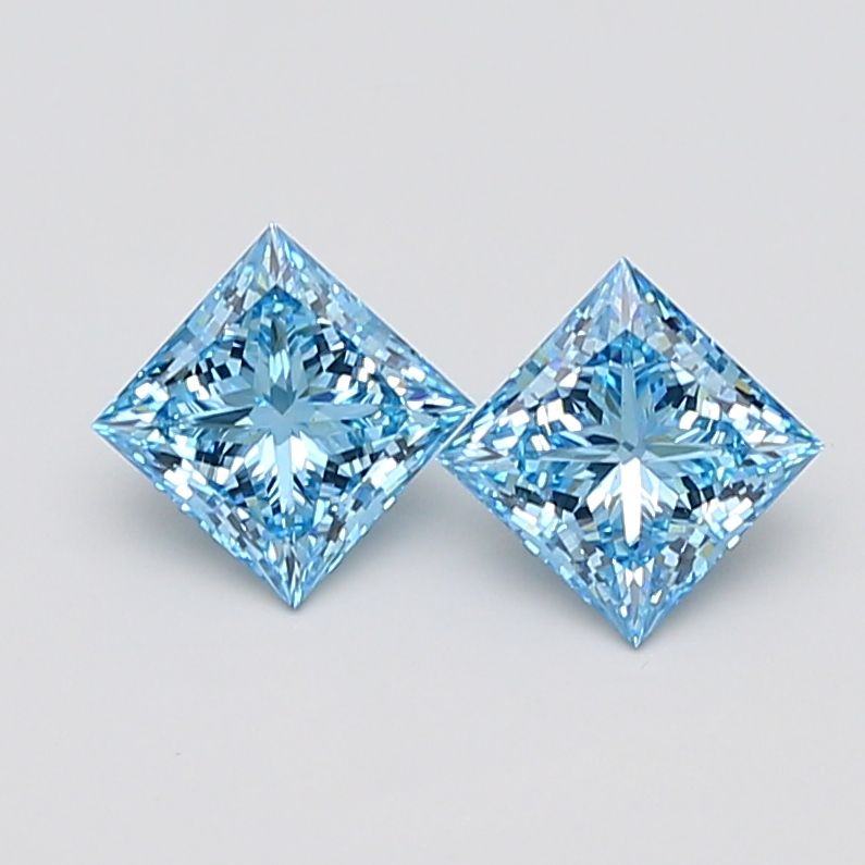 1.07 CT Fancy Vivid Blue PRINCESS