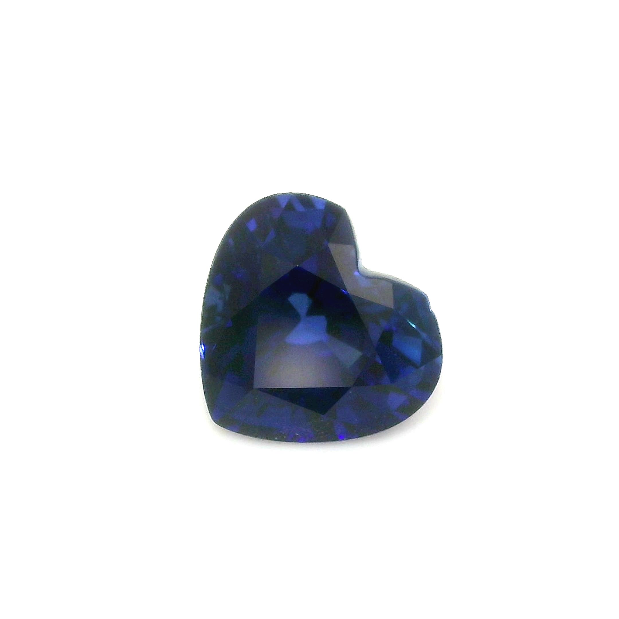Szafir 2,63 ct, niebieski, szlif serce