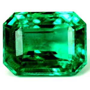 Szmaragd 1,51 ct, zielony, szlif szmaragdowy