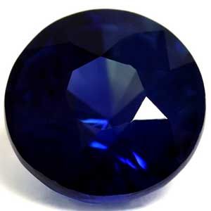 Szafir 1,15 ct, niebieski, szlif okrągły