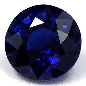 Szafir 1,55 ct, niebieski, szlif okrągły