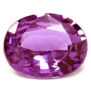 Szafir 1,33 ct, purpurowy, szlif owalny