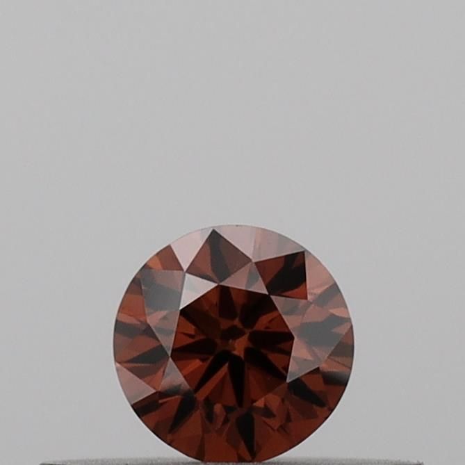 0.19 CT Fancy Vivid Orange ROUND