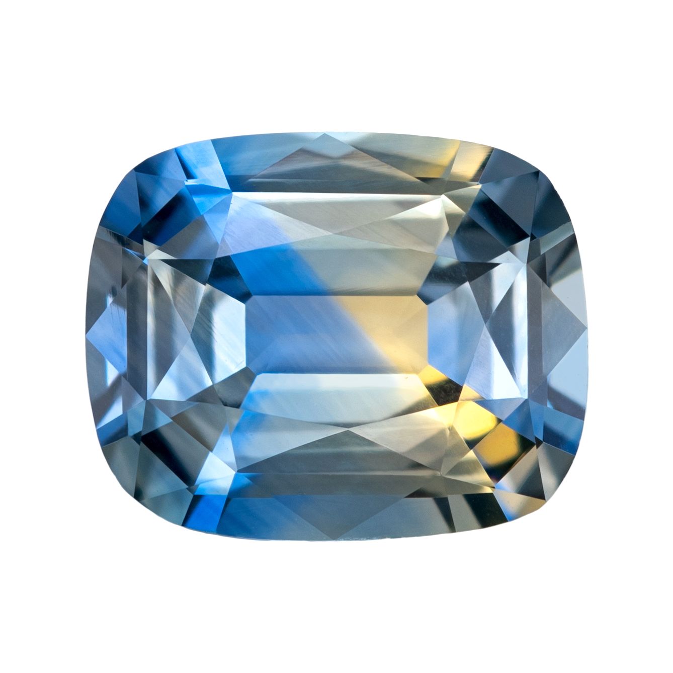 SAPPHIRE FACETED 2.9ct BI_COLOR SI MADAGASCAR HEATED