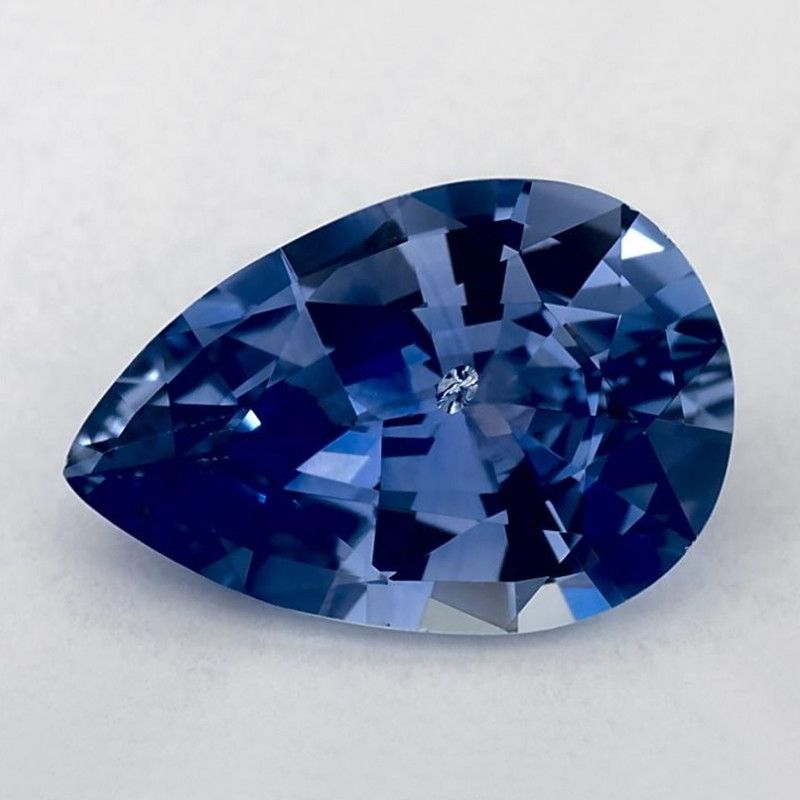 Szafir 2,41 ct, niebieski, szlif gruszka