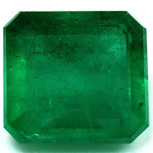 Szmaragd 1,55 ct, zielony, szlif szmaragdowy