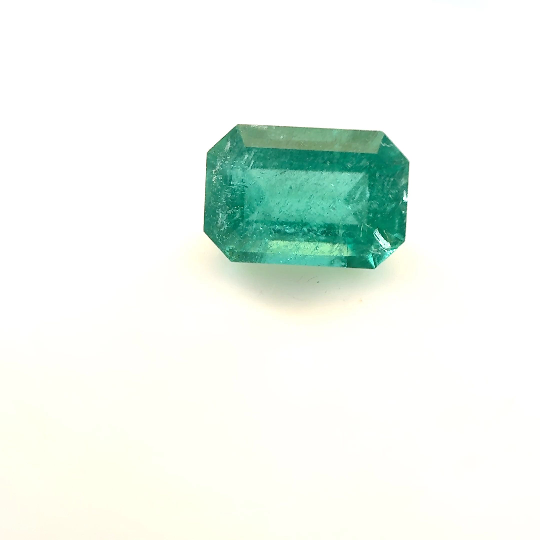 Szmaragd 1,21 ct, zielony, szlif szmaragdowy