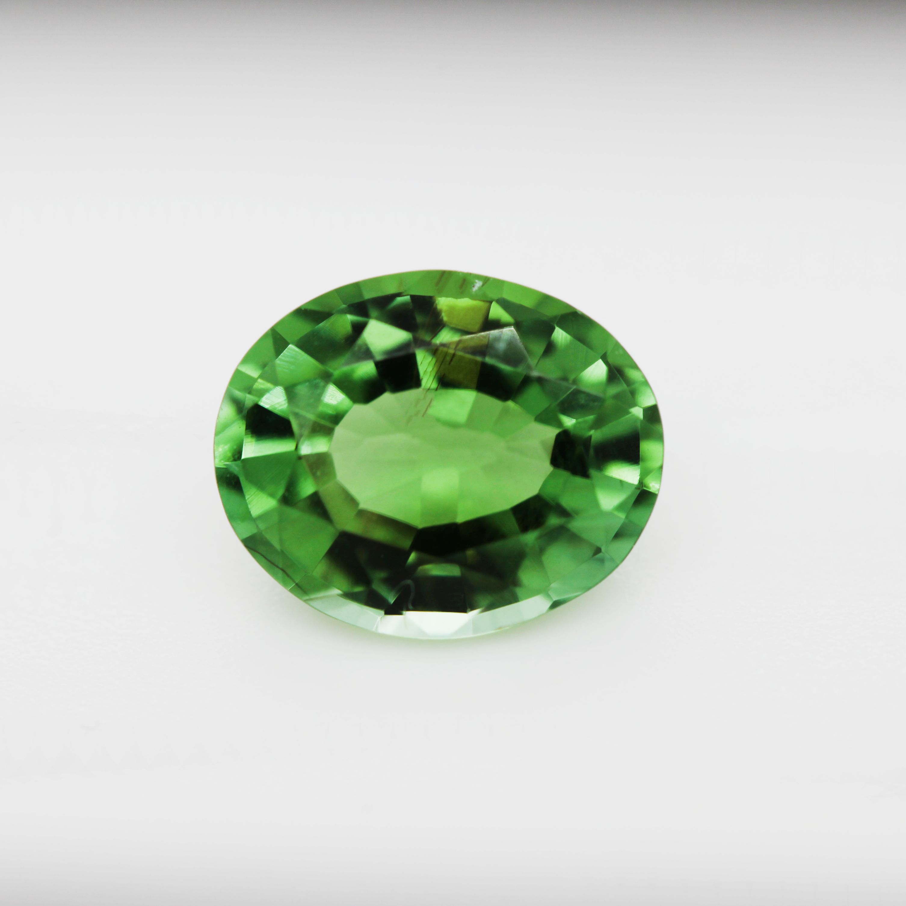 TOURMALINE FACETED 3.96ct GREEN Green EC MOZAMBIQUE NONE