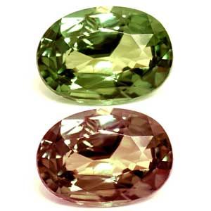 Aleksandryt 1,02 ct, zielony, szlif owalny