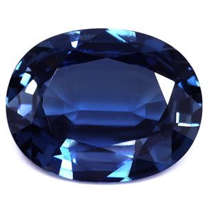 Szafir 3,26 ct, niebieski, szlif owalny