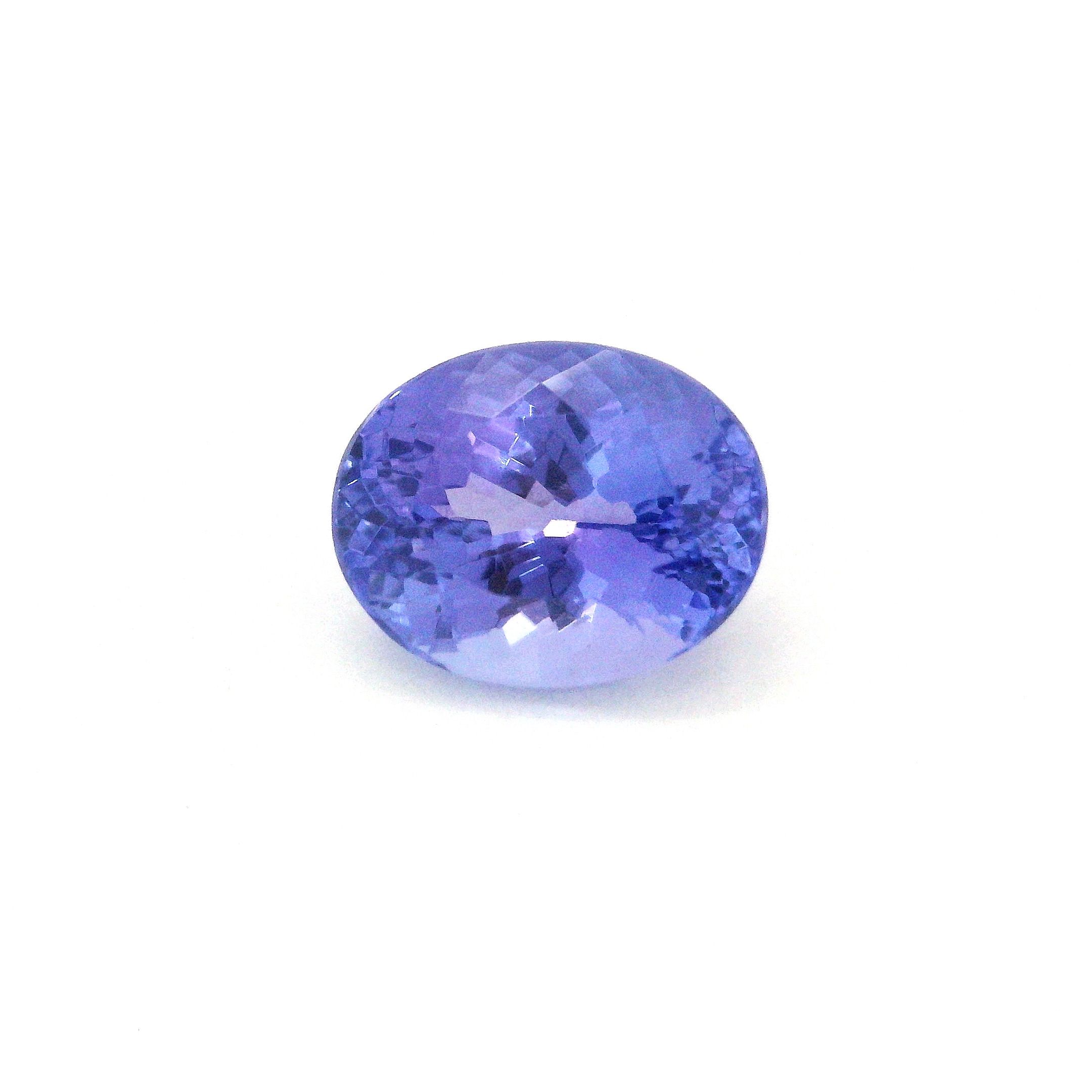 Tanzanit 3,52 ct, fioletowy, szlif owalny