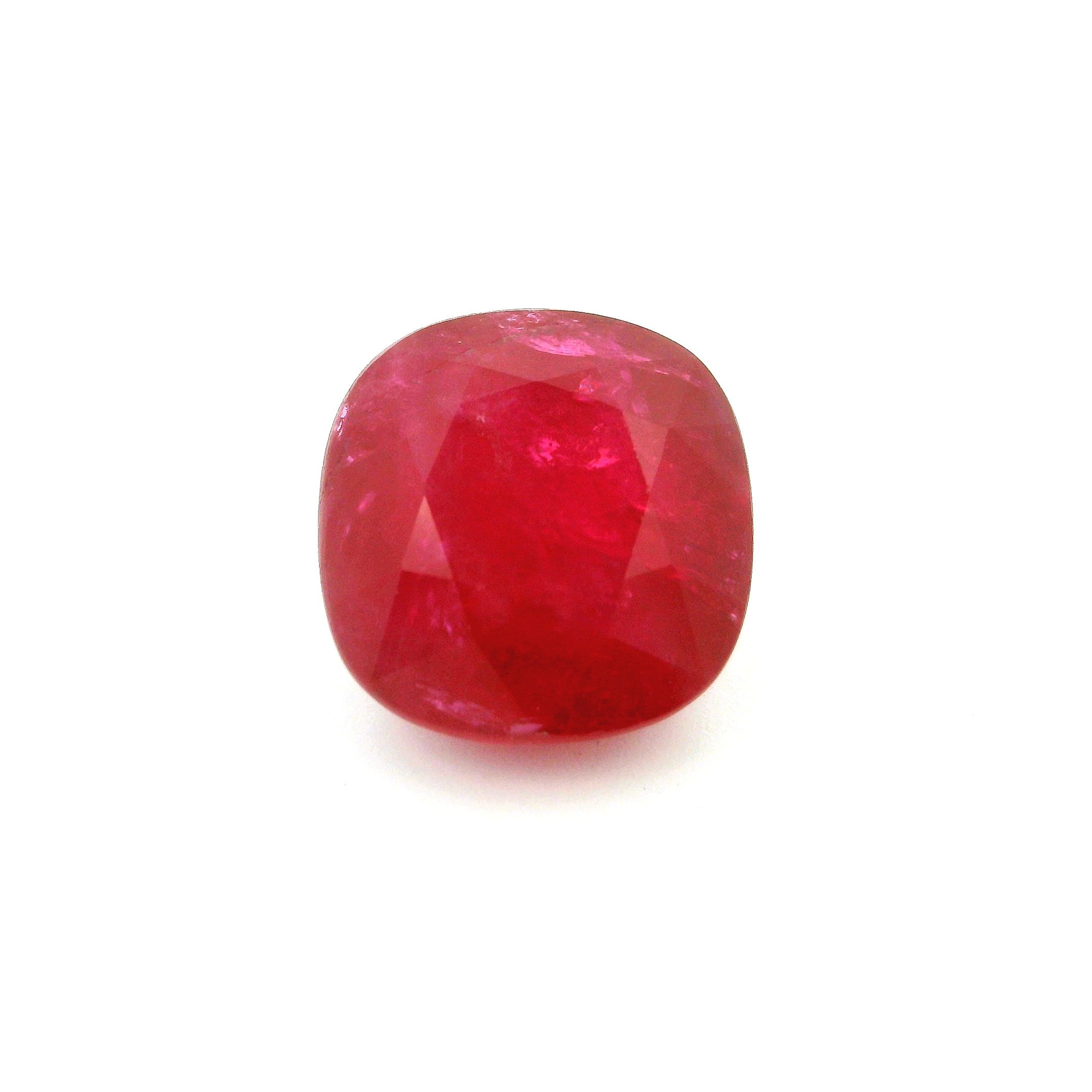 Rubin 9,16 ct, czerwony, szlif cushion