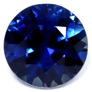 Szafir 1,62 ct, morski, szlif okrągły